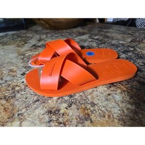 Havaianas Aqua Sandals In Sunset Orange Women's 10